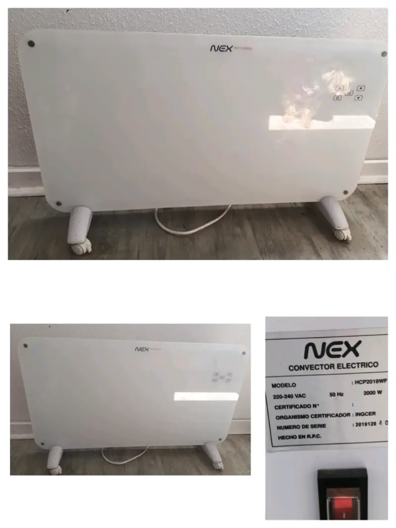 Convector eléctrico NEX 2000W modelo HCP2019WF
