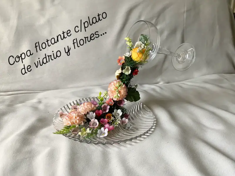 Copa Flotante flores