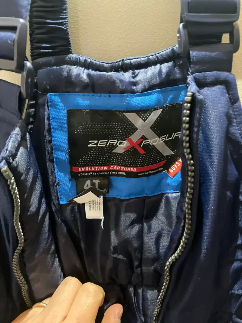 Traje tipo overol nieve para niños ZeroXposur azul - 3