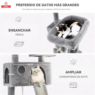 Árbol rascador para gatos grandes Koba - miniatura 1