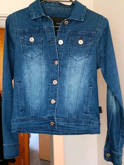 Chaqueta de mezclilla azul Ellus para mujer - miniatura 1