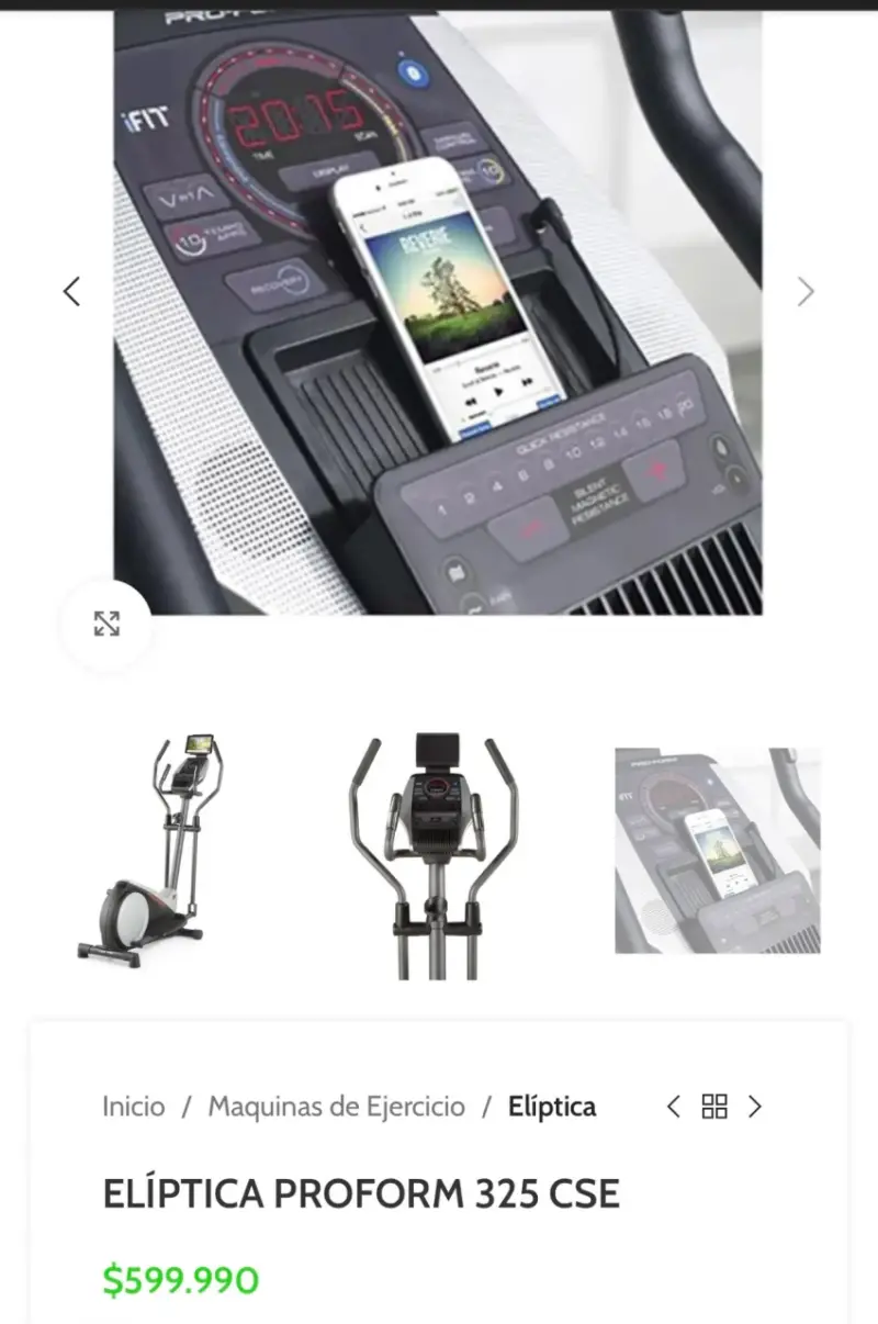 Elíptica ProForm 325 CSE con Resistencia Magnética - 3