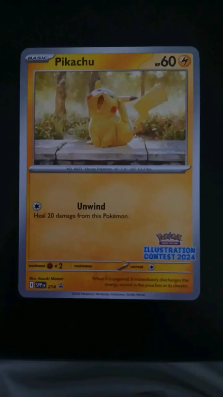 Carta Pokémon Pikachu Ilustración 2024 - 1