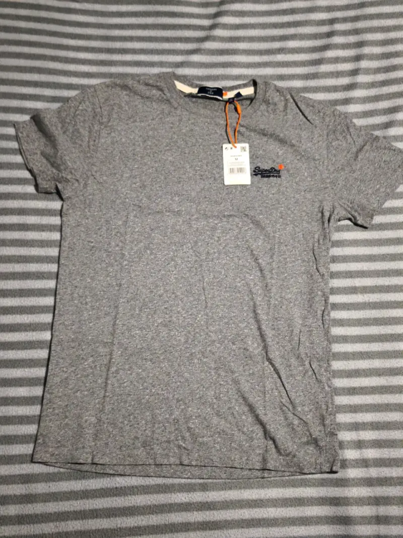 Polera Gris Superdry Hombre Talla M - 1