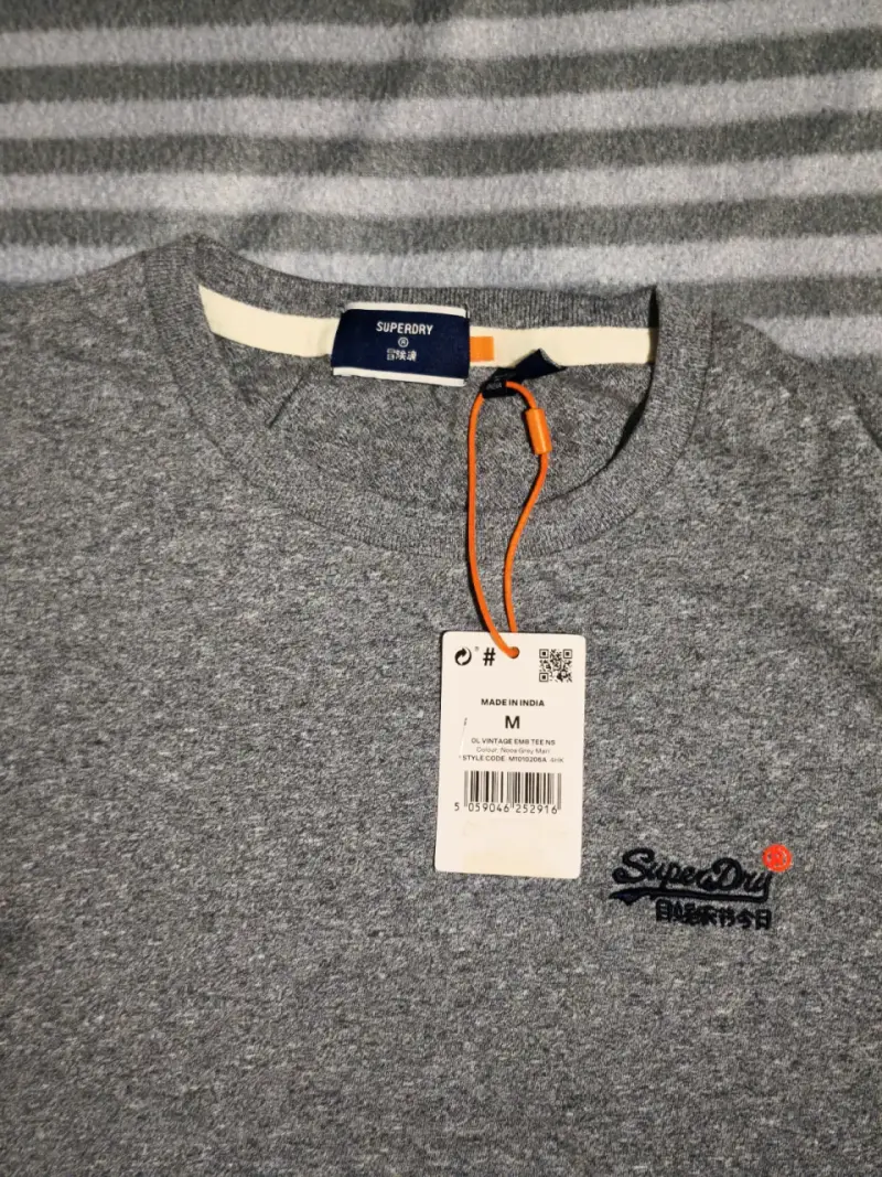 Polera Gris Superdry Hombre Talla M - 2