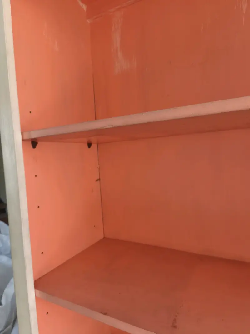 Estantería de madera pintada con puertas - 6