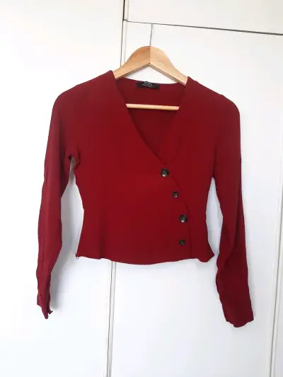 Blusa cruzada Bershka - miniatura 1