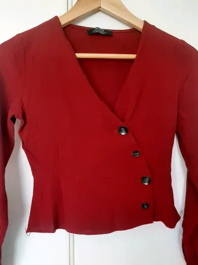 Blusa cruzada Bershka - miniatura 4