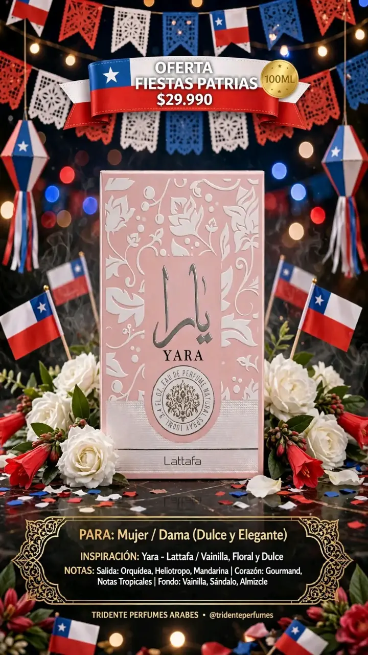 Perfume Yara Lattafa 100ml Dulce y Elegante - 1