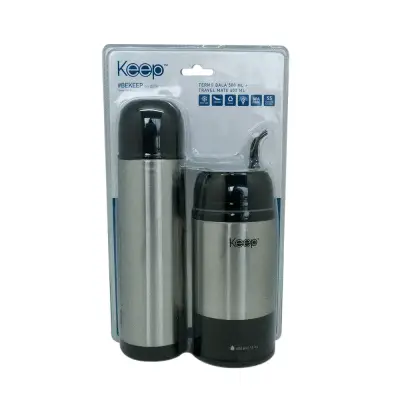 Set de Termos Keep de Acero Inoxidable 500ml y 400ml - miniatura 1