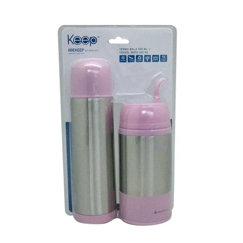 Set de Termos Keep de Acero Inoxidable 500ml y 400ml - 4