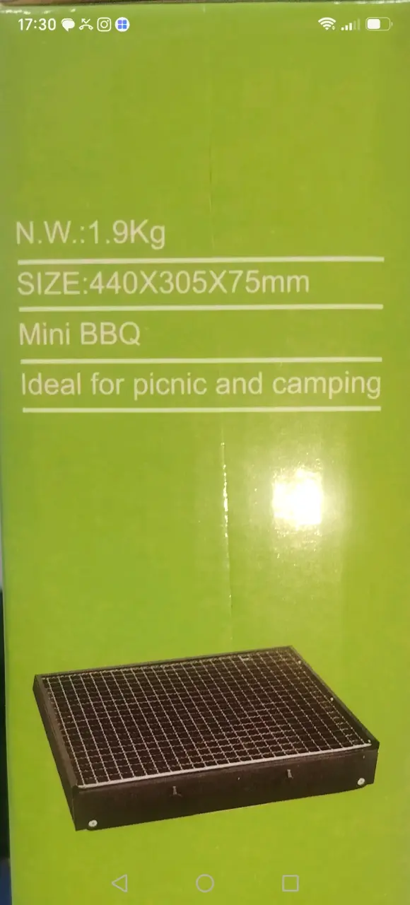Parrilla portátil BBQ para camping y picnic - 2