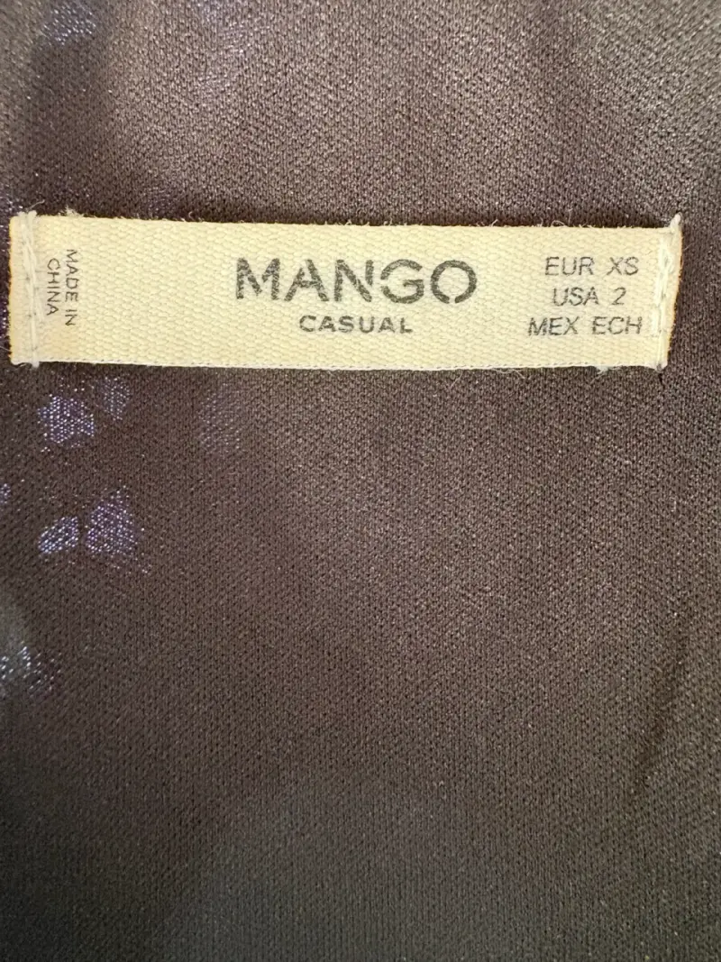 Vestido de encaje negro Mango casual - 3