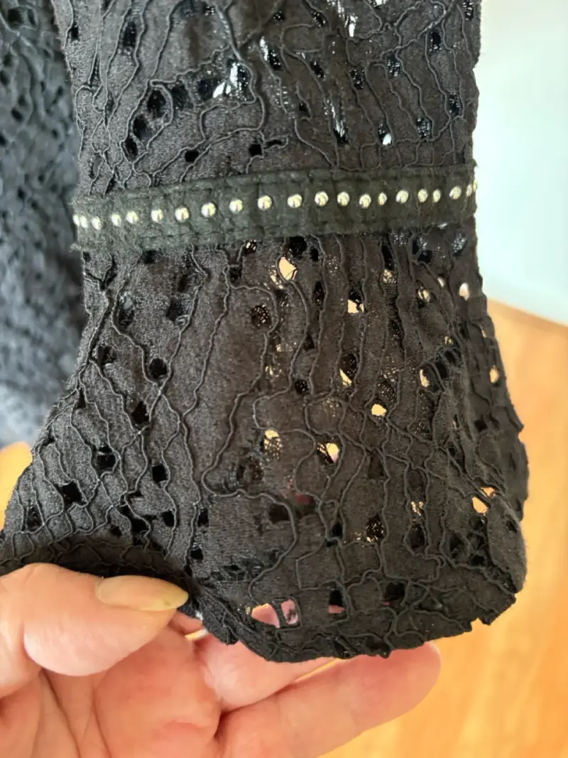 Vestido de encaje negro Mango casual - 5