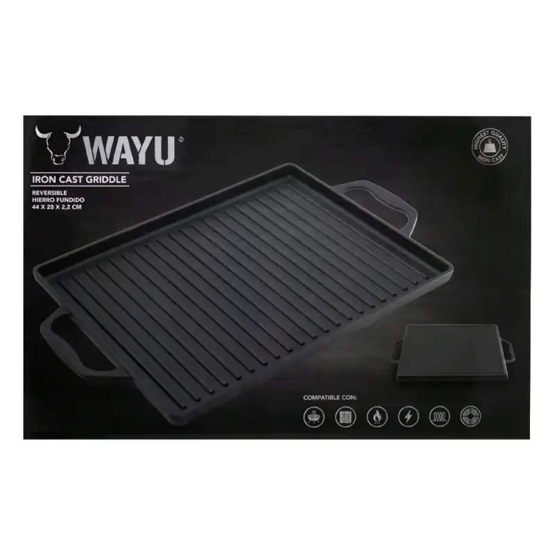 Plancha de Hierro Fundido Reversible Wayu - 1