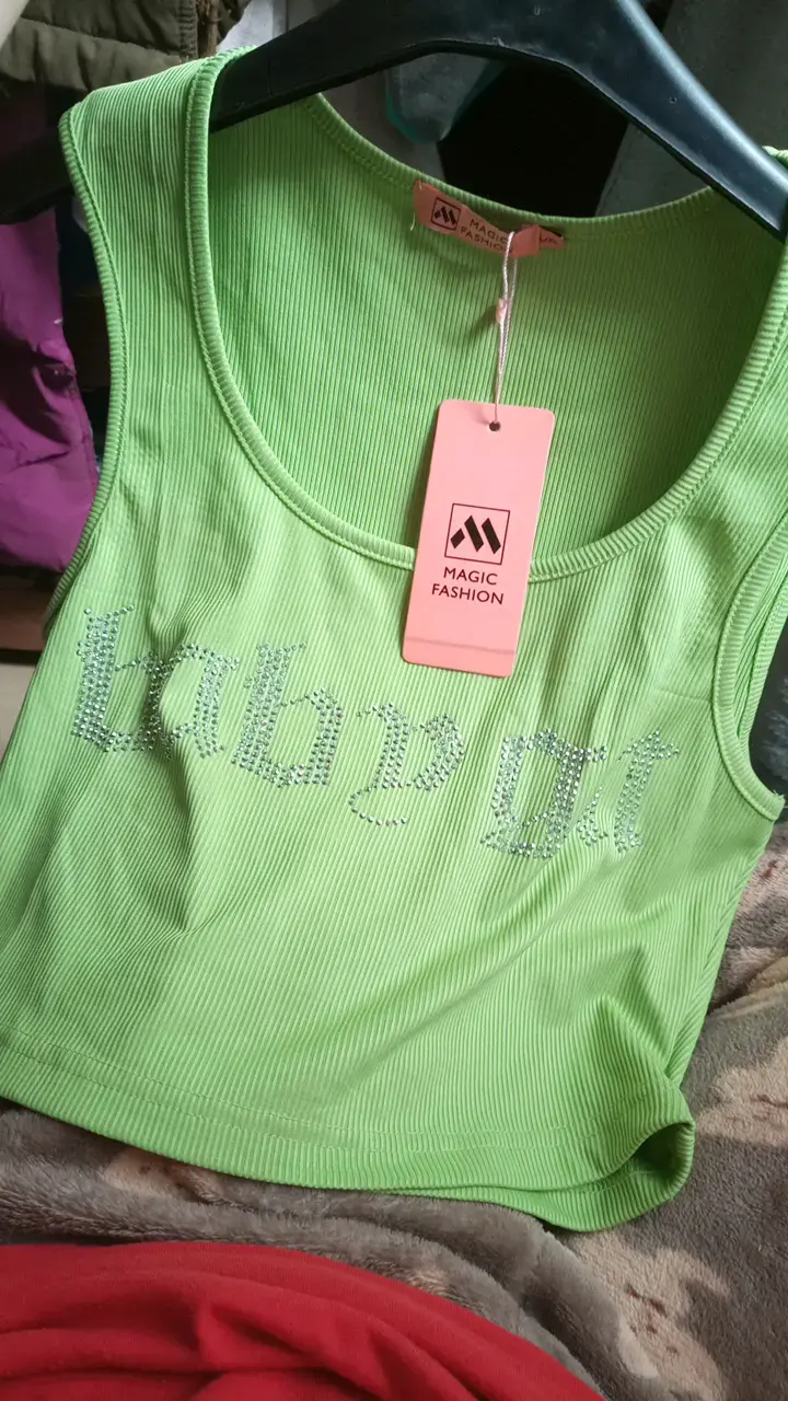 Polera sin mangas verde Magic Fashion talla L/XL - 1