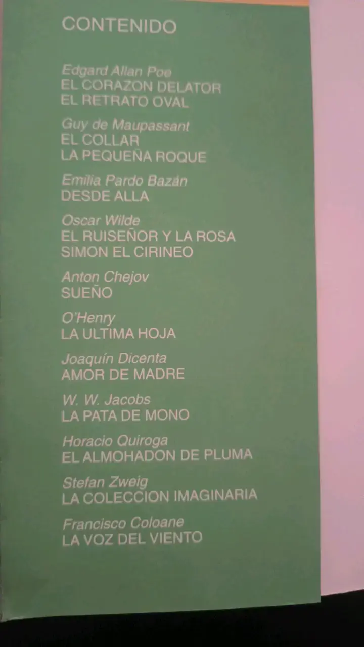 Libro Antología Cuentos Sobrecogedores Editorial Andrés Bello - 3