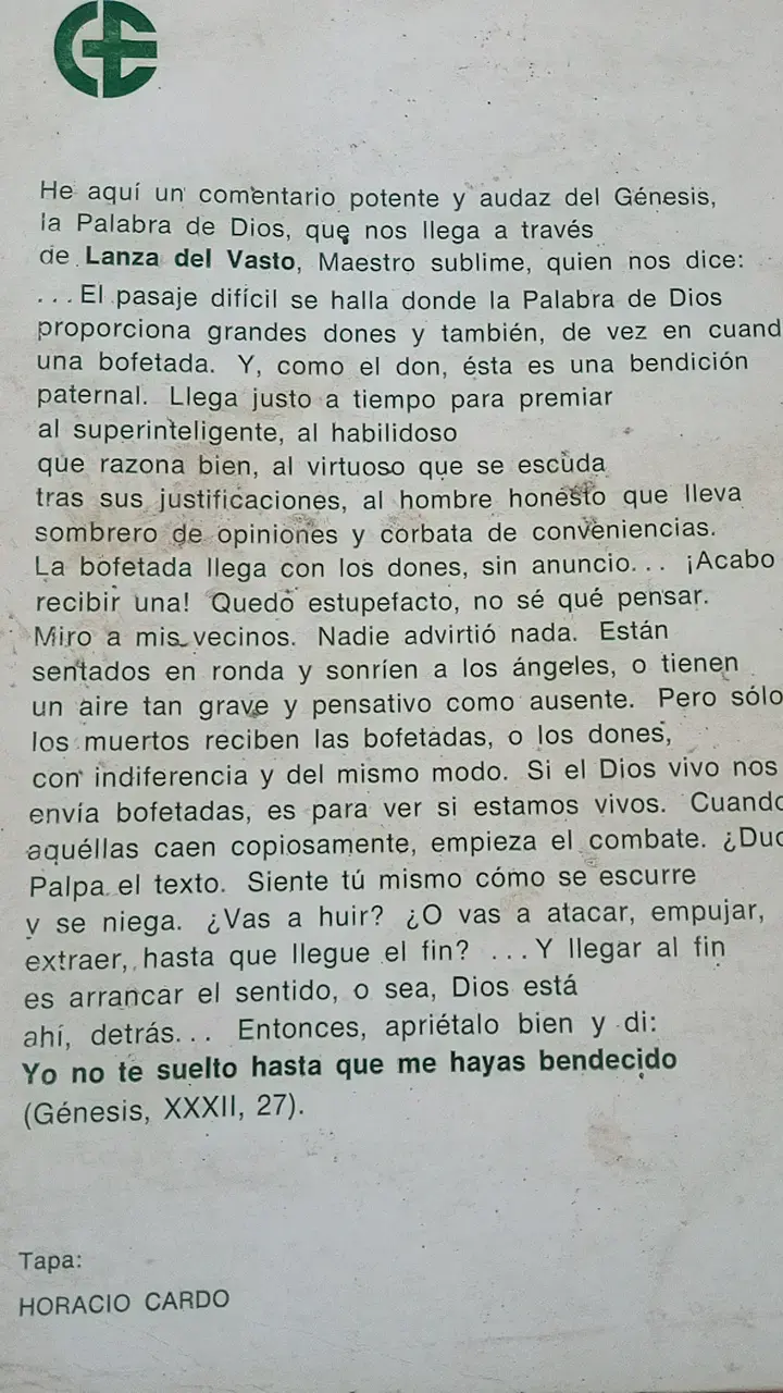 Libro 'La Subida de las Almas' de Lanza del Vasto - 2