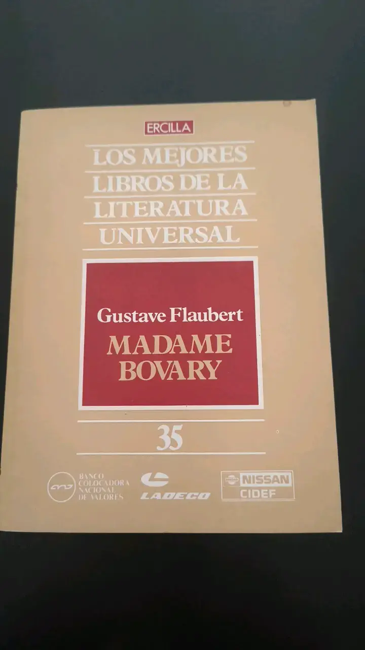 Libro Madame Bovary de Gustave Flaubert