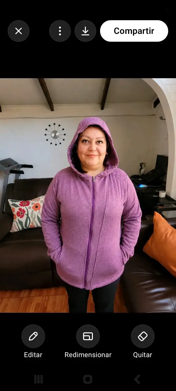 Chaqueta Morada Columbia con Capucha para Mujer - 6
