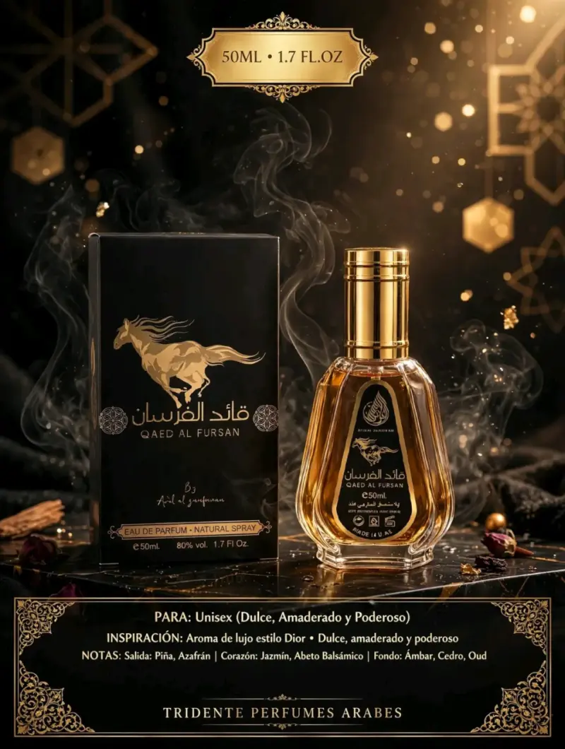 Perfume Unisex Qaed Al Fursan 50ml Amaderado