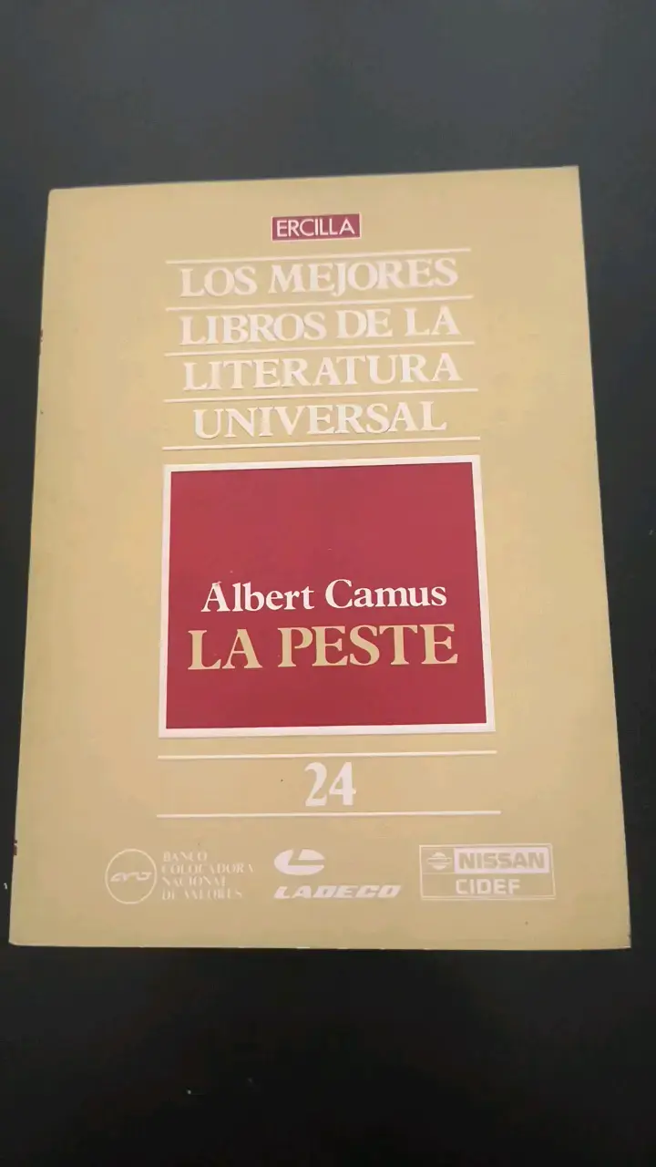 Libro 'La Peste' de Albert Camus Edición Ercilla