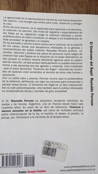 Libro El Síndrome del Ángel de Reynaldo Perrone - miniatura 2