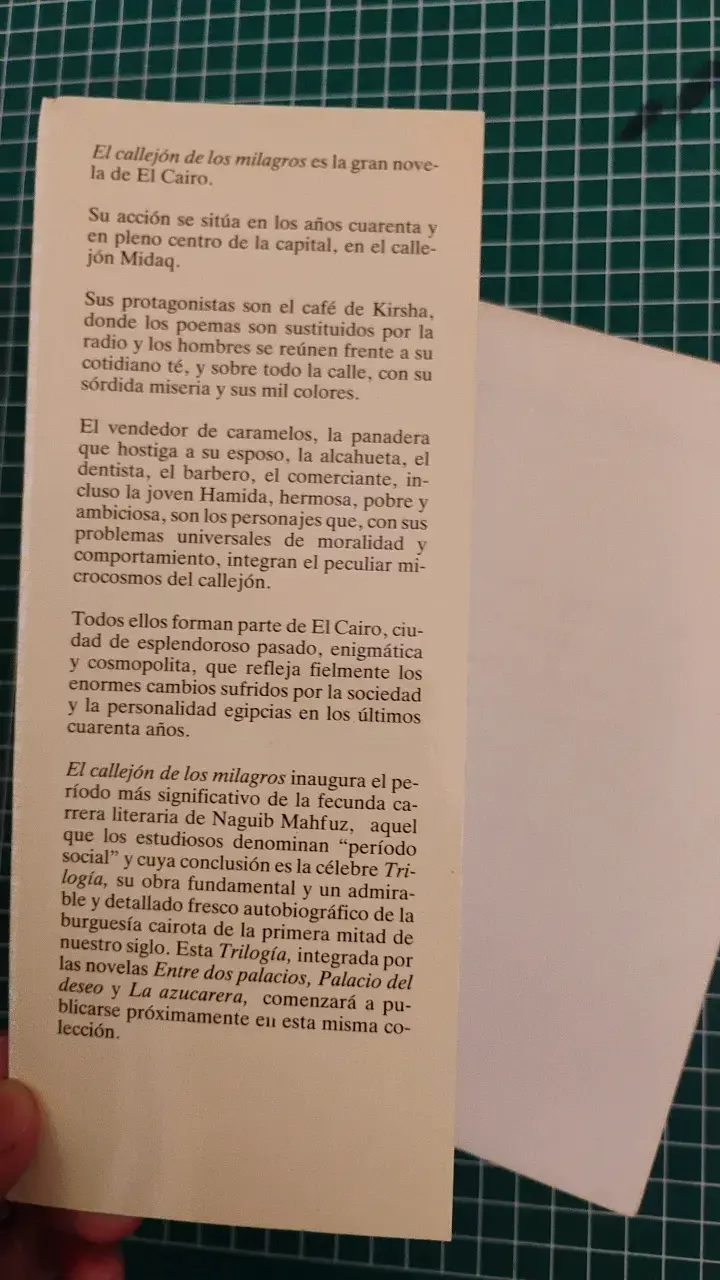 Libro 'El callejón de los milagros' de Naguib Mahfuz - 3