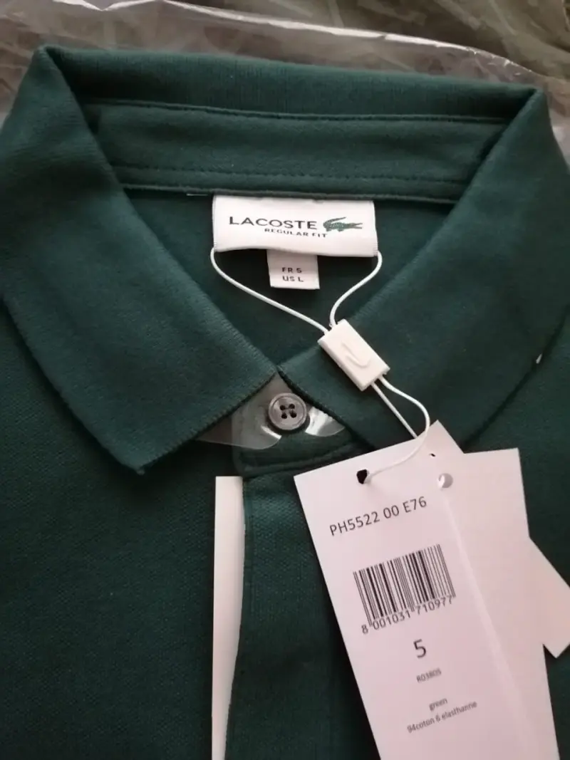 Polera Polo Verde Lacoste LPH5522, L,verde, Nueva - 2