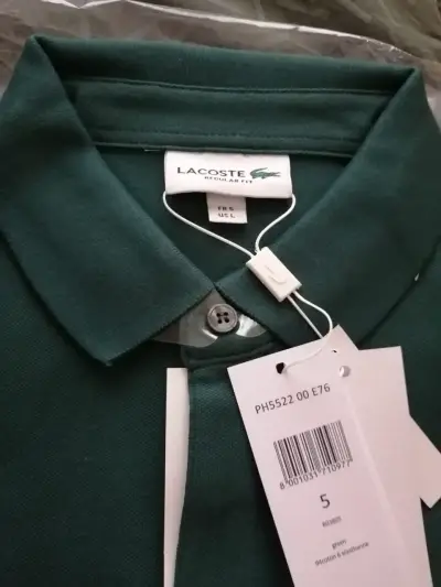 Polera Polo Verde Lacoste LPH5522, L,verde, Nueva - miniatura 2