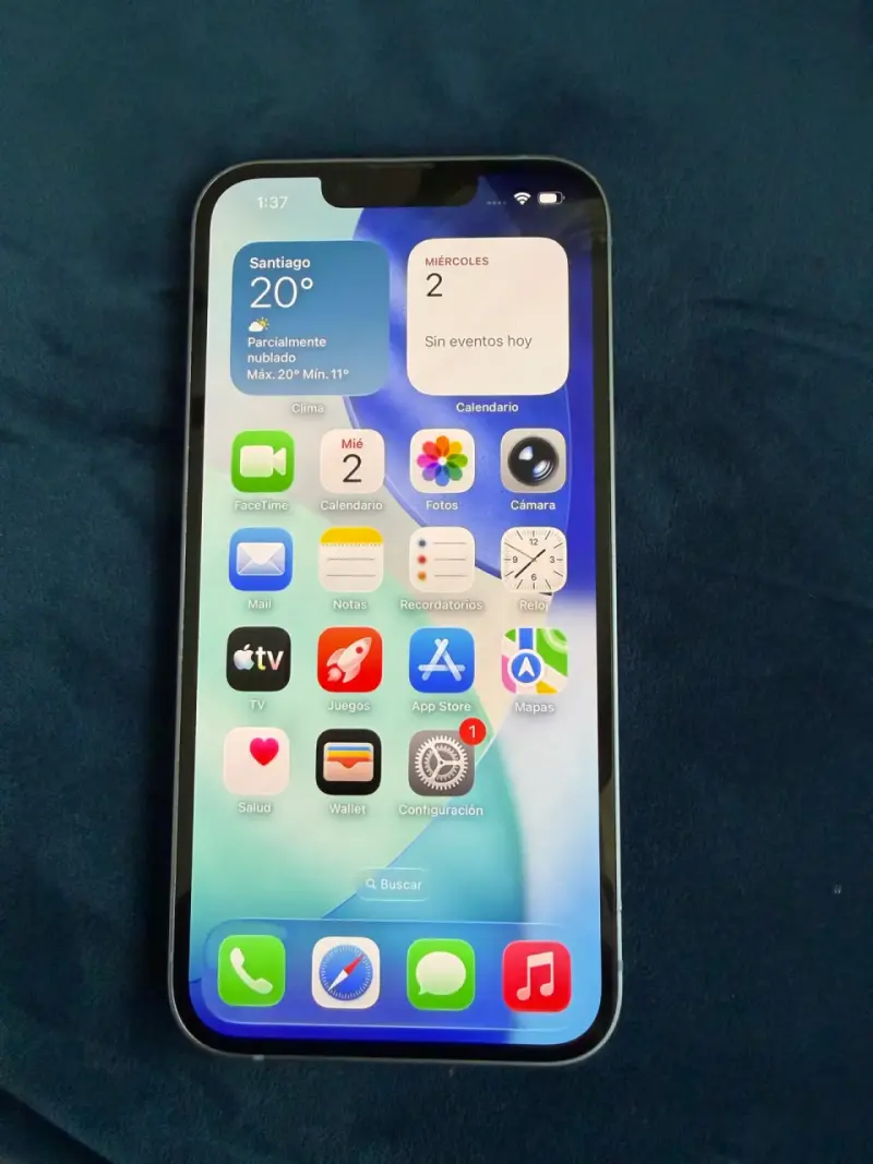 iPhone 14 azul en buen estado 128 gb - 2