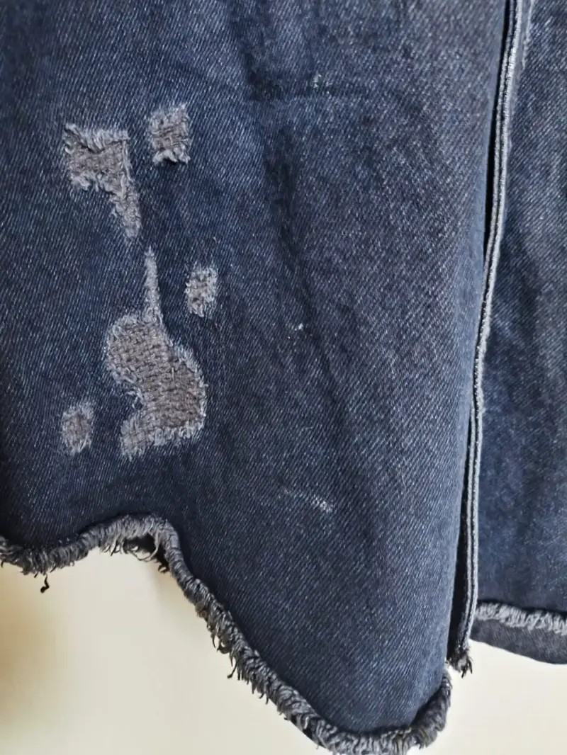 Camisa de mezclilla desgastada Zara para hombre - 5