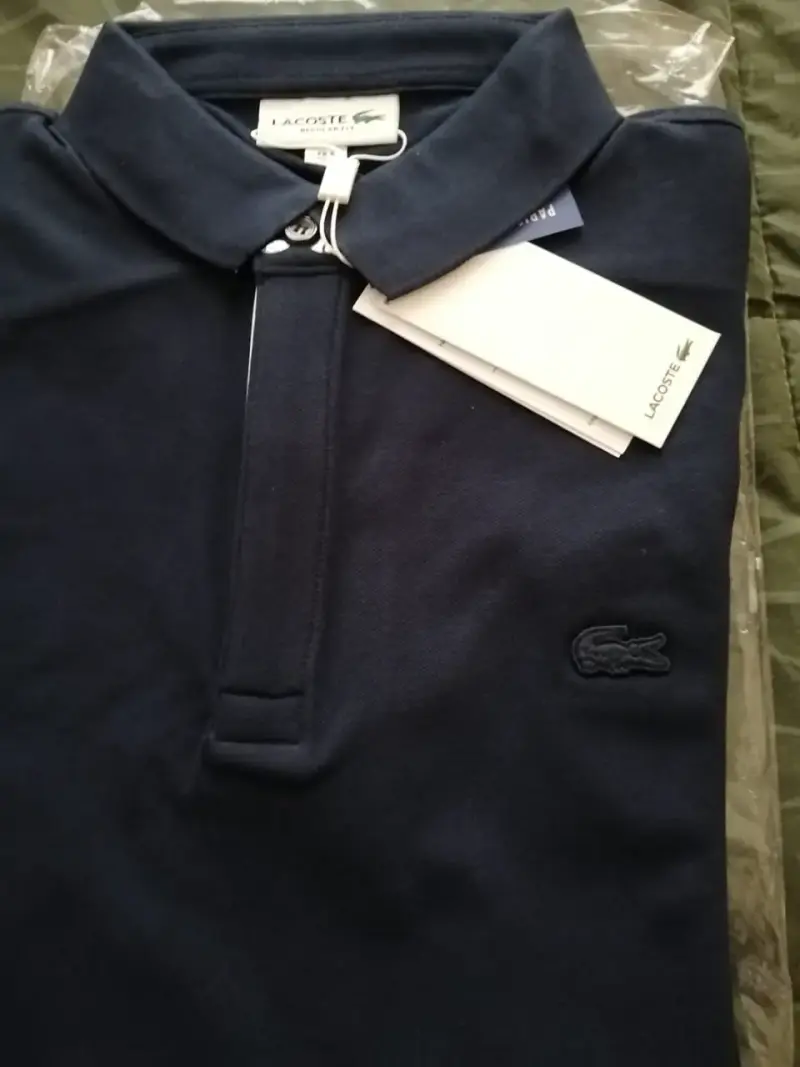 Polera Polo Lacoste Azul Marino, mod PH5522, Nueva - 4
