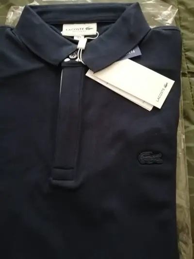 Polera Polo Lacoste Azul Marino, mod PH5522, Nueva - miniatura 4