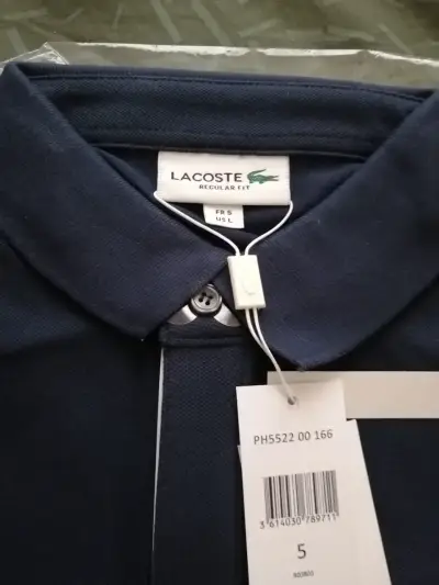 Polera Polo Lacoste Azul Marino, mod PH5522, Nueva - miniatura 5