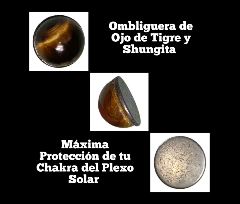 Ombliguera de Ojo de Tigre y Shungita - Protecc - 2