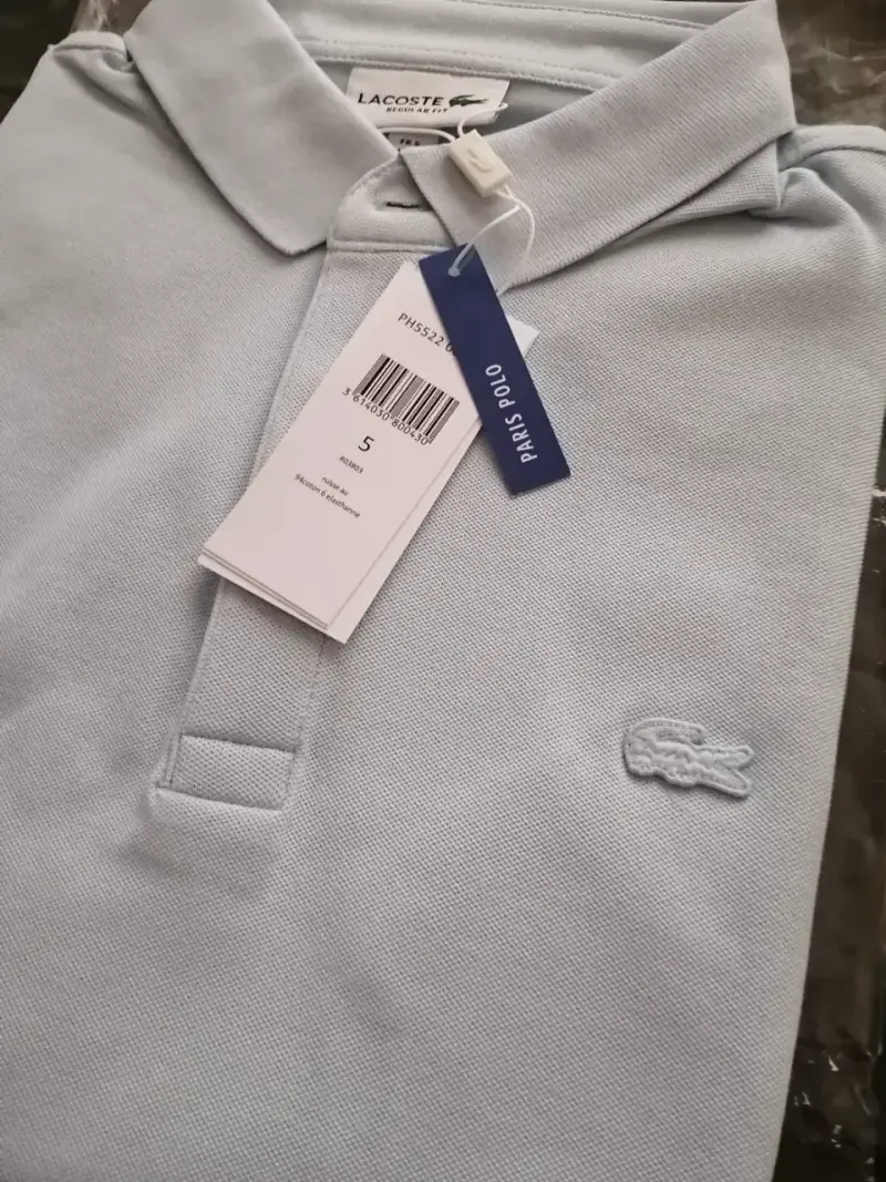 Polera Polo Lacoste Azul Claro, L, modelo PH5522 - 1
