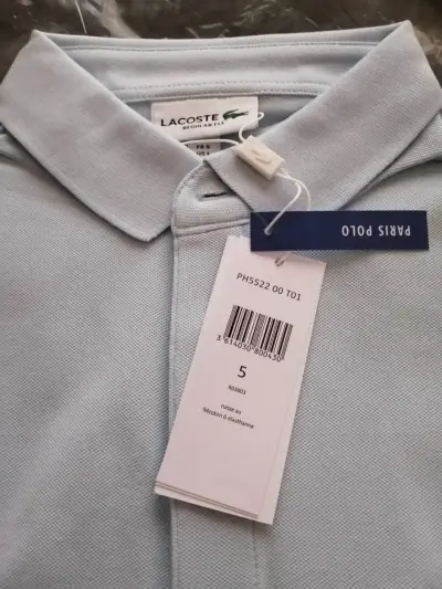 Polera Polo Lacoste Azul Claro, L, modelo PH5522 - miniatura 3
