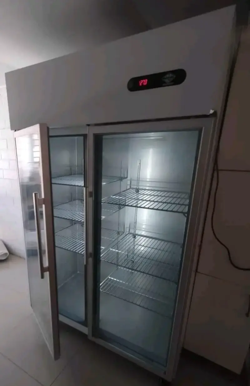 Refrigerador industrial de doble puerta con vidrio - 1