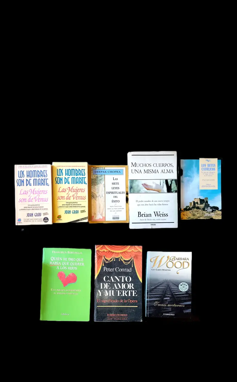 Lote de libros variados de autoayuda y ficción