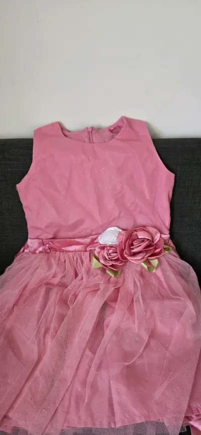 Abrigo rojo Conglio para niña talla 4 - miniatura 2