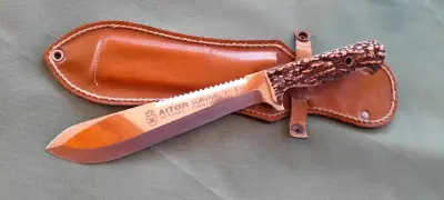 Cuchillo Aitor Survival Vasco Impecable Pieza Unic - miniatura 1