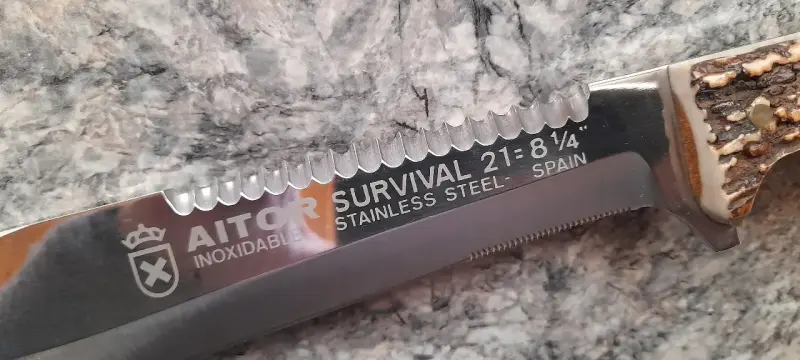 Cuchillo Aitor Survival Vasco Impecable Pieza Unic - 2
