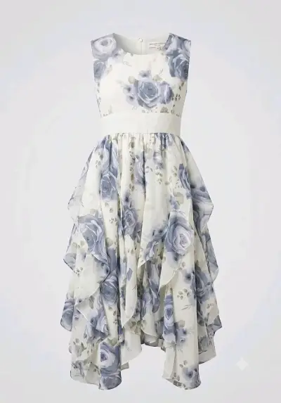 Vestido de niña con flores Limonada talla 12 - miniatura 1