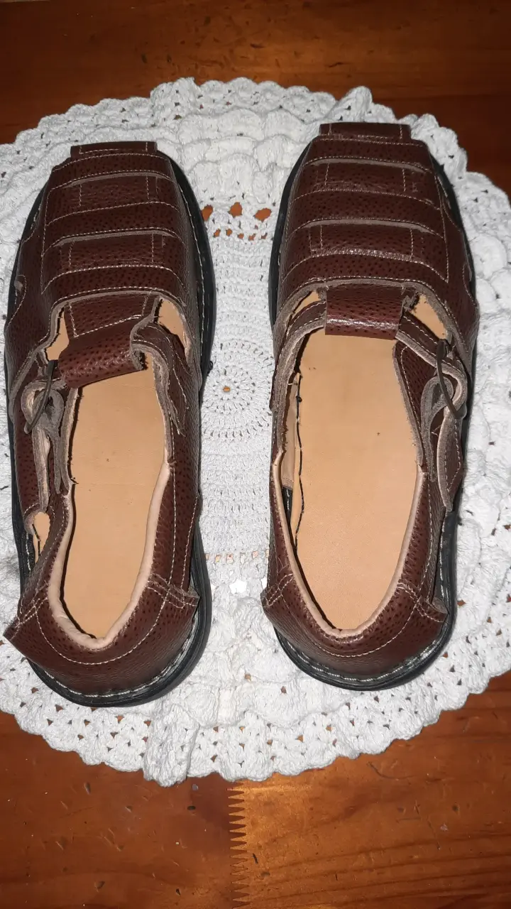 Zandalias de cuero hombre N°41 - 1