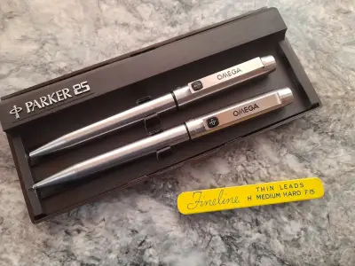 Portaminas Y Boligrafo Parker Para Omega En Caja - miniatura 6