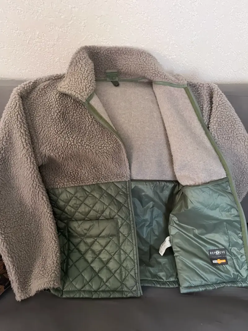 Chaqueta de lana y acolchada verde Latitude - 4