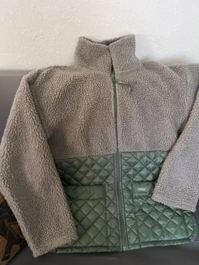 Chaqueta de lana y acolchada verde Latitude - miniatura 5