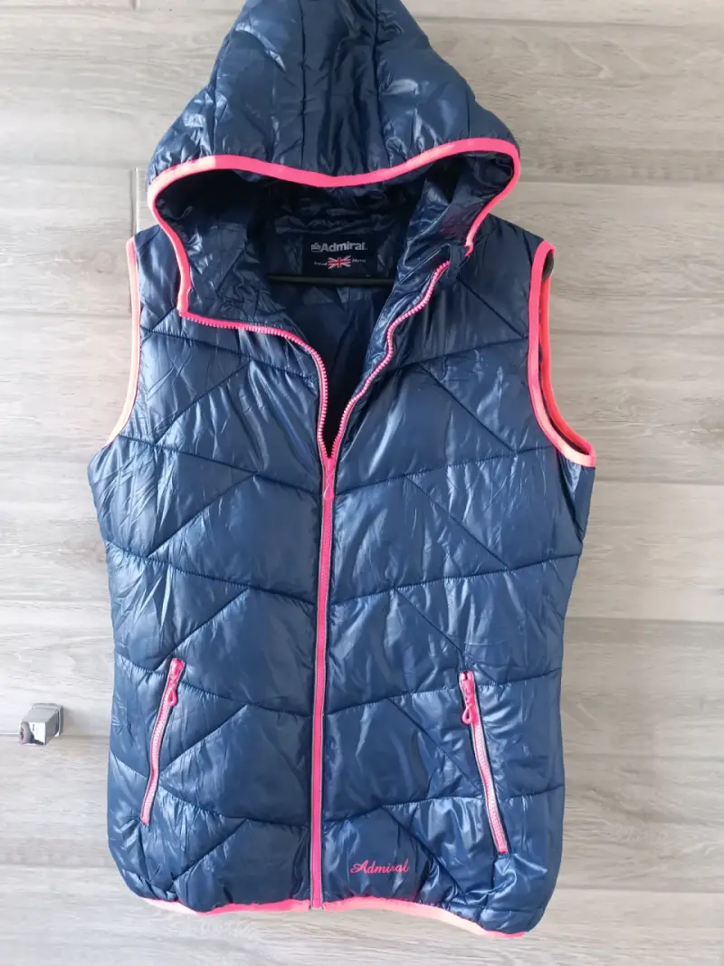 Chaqueta sin mangas azul con capucha Admiral - 1