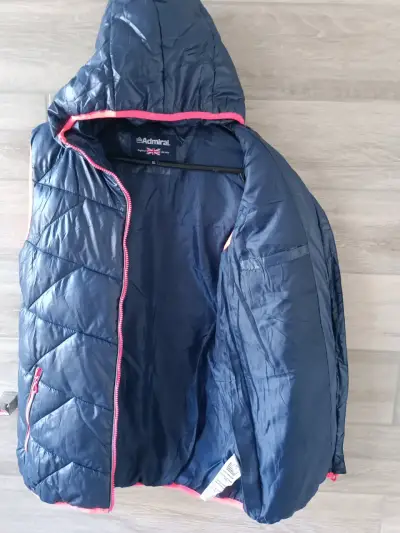 Chaqueta sin mangas azul con capucha Admiral - miniatura 3